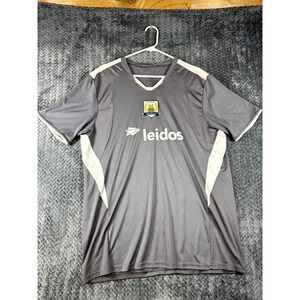 High Five Leidos Uruguay Soccer Jersey Mens L Gray Essortex Moisture Management